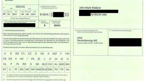 International Motor Insurance Card System .